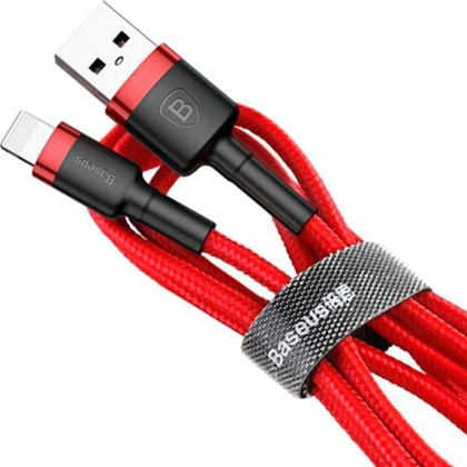 Кабель Lightning --> USB2.0, 0.5m, "Baseus" [CALKLF-A19] <Black/Red>