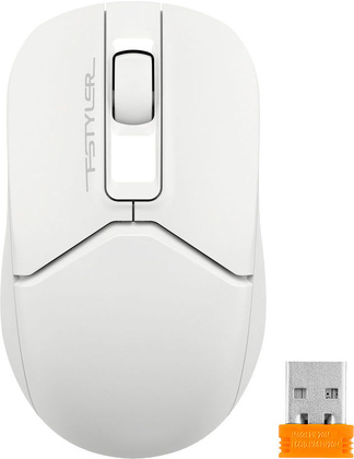 Мышь A4Tech "Fstyler FG12S" <White>; USB