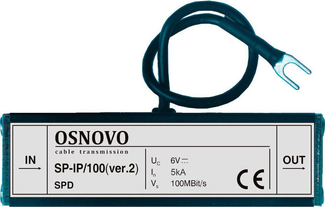 Устройство грозозащиты "Osnovo" [SP-IP/100(ver2)]