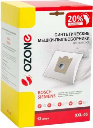 Мешки для пылесоса "Ozone" [XXL-05] (12 шт.+ 2 микроф.)