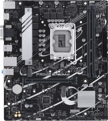 Мат.плата Asus PRIME B760M-K (Intel B760), mATX, DDR5, VGA/HDMI [S-1700]