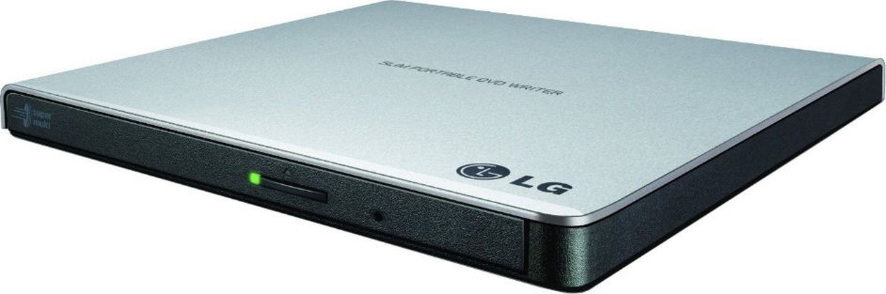 Привод внешний DVD+/-RW; USB 2.0; LG GP57ES40.AHLE10B <Silver>; Slim
