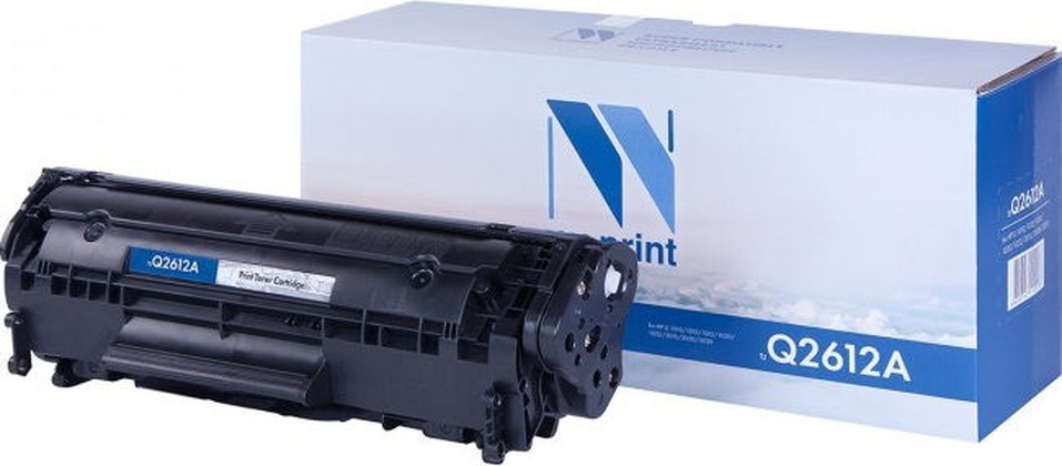 Тонер-картридж "NV Print" [NV-Q2612A] для HP LaserJet 1010/1012/1015/1018 <Black>
