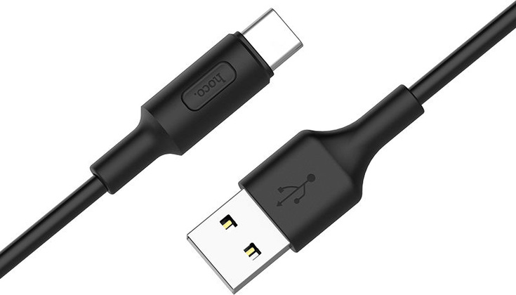 Кабель USB 2.0 - USB Type-C (1,0m) "Hoco" [X25] <Black>