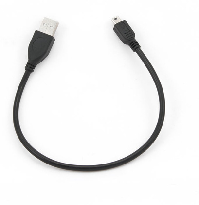 Кабель USB A - mini USB B  5pin (0.3m) "Gembird" [CCP-USB2-AM5P-1]