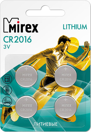Батарейка Mirex CR2016-E4 CR2016